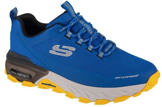 Skechers Max Protect-Fast Track 237304-BLYL, Męskie, buty sneakers, Niebieski SKECHERS