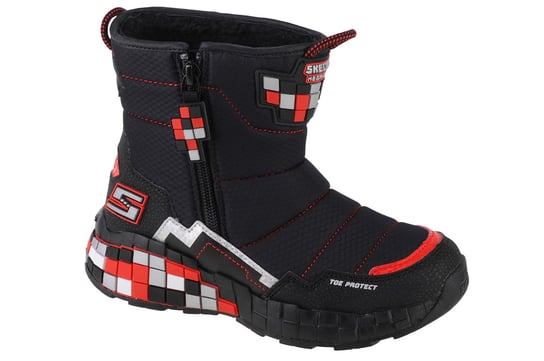 Skechers Mega Craft - Cuboforce 402198L-Bkrd, Dla Chłopca, Śniegowce, Czarne SKECHERS