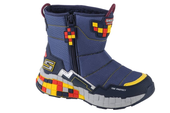 Skechers Mega Craft - Cuboforce 402198L-Nvrd, Dla Chłopca, Śniegowce, Granatowy SKECHERS