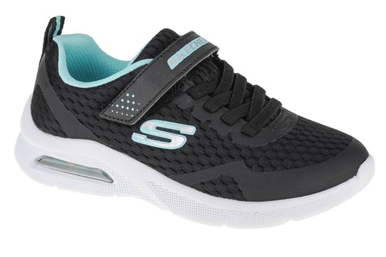 Skechers Microspec Max 302377L-BLK, dla dziewczynki, buty sneakers, Czarne SKECHERS
