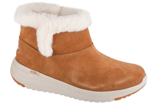 Skechers On-The-Go Stellar - Cozy Step 144775-CSNT, Damskie, buty zimowe, Beżowy SKECHERS