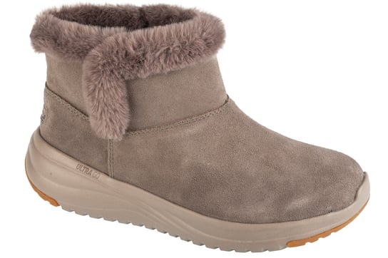 Skechers On-The-Go Stellar - Cozy Step 144775-DKTP, Damskie, buty zimowe, Brązowy SKECHERS