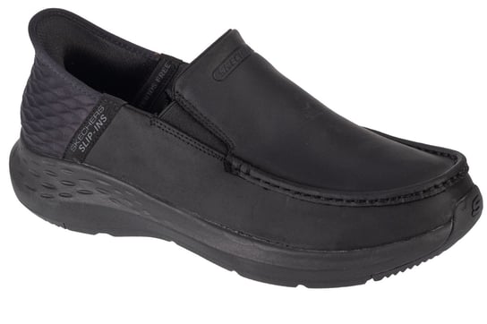 Skechers Parson - Oswin 204866-BBK, Męskie, półbuty, Czarne SKECHERS