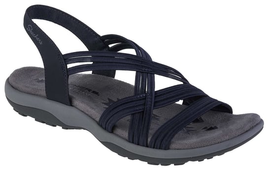 Skechers Reggae Slim Simply Stretch Sandals 163023-NVY, Damskie, sandały, Granatowy SKECHERS