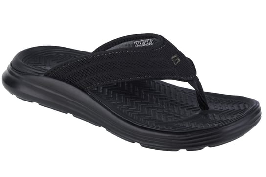 Skechers Sargo - Point Vista 204383-BLK, Męskie, japonki, Czarne SKECHERS