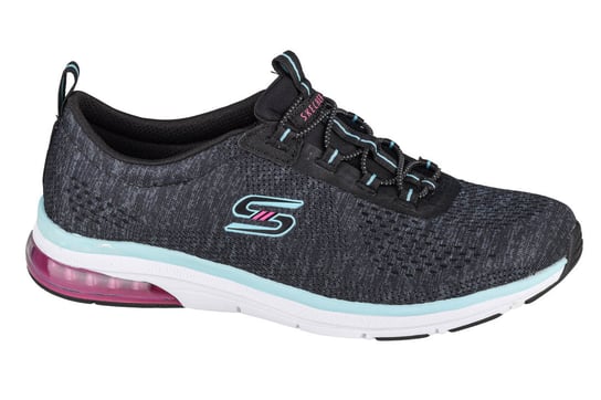 Skechers Skech-Air Edge Brite Times 104057-BKAQ, Damskie, buty sneakers, Czarne SKECHERS