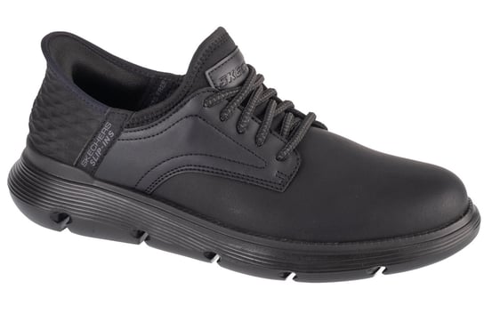 Skechers Slip-Ins: Garza - Gervin 205046-BBK, Męskie, półbuty, Czarne SKECHERS