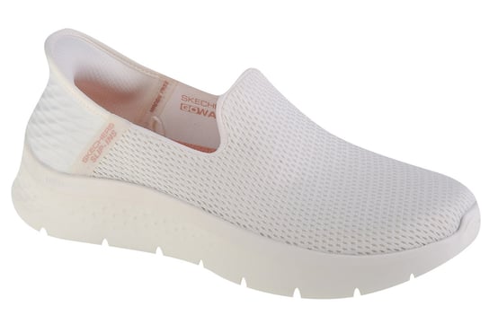 Skechers Slip-Ins: GO WALK Flex - Relish 124963-OFWT, Damskie, buty sneakers, Biały SKECHERS