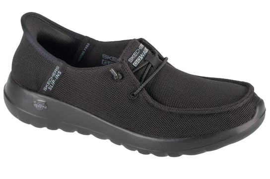 Skechers Slip-Ins Go Walk Joy - Idalis 124647-BBK, Damskie, buty sneakers, Czarne SKECHERS