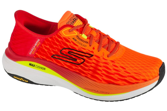 Skechers Slip-Ins: Max Cushioning Propulsion - Vitality 220510-ORMT, Męskie, buty do biegania, Pomarańczowy SKECHERS