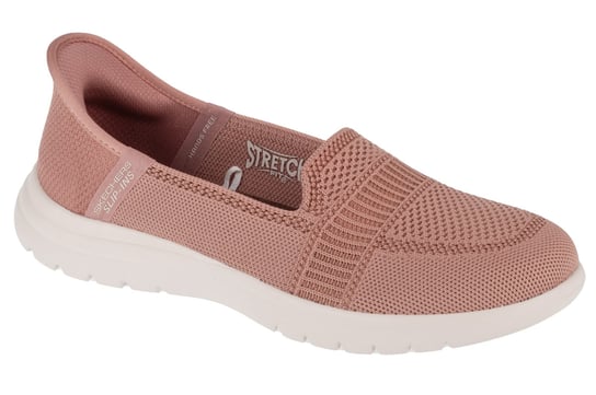 Skechers Slip-Ins On The Go Flex - Camellia 138181-CRML, Damskie, półbuty, Różowy SKECHERS