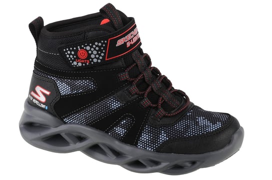 Skechers Twisted Brights - Zerrix 400145L-Bkrd, Dla Chłopca, Śniegowce, Czarne SKECHERS