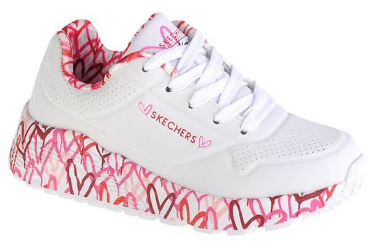 Skechers Uno Lite 314976L-WRPK dziewczęce sneakersy, białe, rozmiar 37 SKECHERS