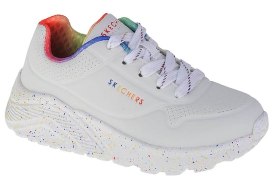 Skechers Uno Lite Rainbow Speckle 310456L-WMLT dziewczęce sneakersy białe SKECHERS