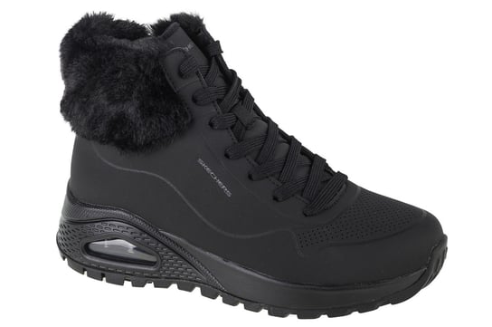 Skechers Uno Rugged - Fall Air 167274-BBK, Damskie, buty zimowe, Czarne SKECHERS