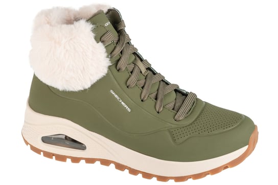 Skechers Uno Rugged - Fall Air 167274-OLV, Damskie, buty zimowe, Zielony SKECHERS