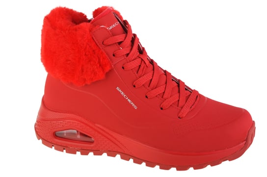 Skechers Uno Rugged - Fall Air 167274-RED, Damskie, buty zimowe, Czerwony SKECHERS