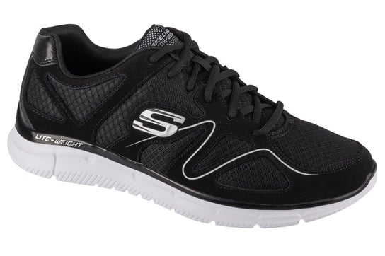 Skechers Verse - Flash Point 58350-BKW, Męskie, buty sneakers, Czarne SKECHERS