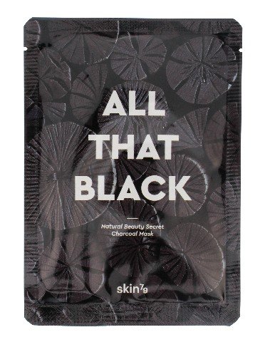 Skin79, All that Black, maska w płacie z pyłem węglowym, 25 g Skin79