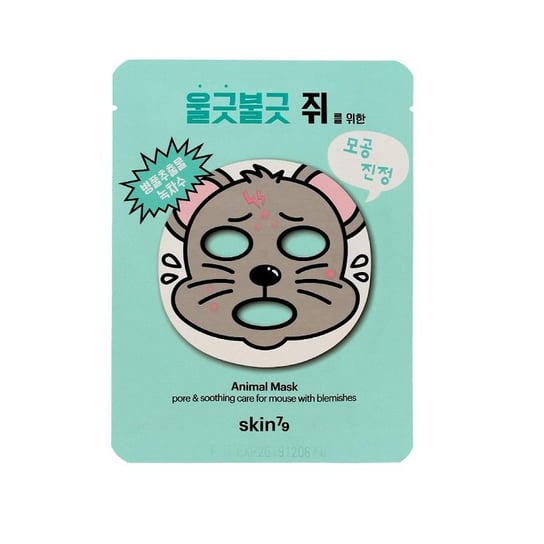 Skin79, Animal Mask, maska w płacie Mouse, 23 g Skin79