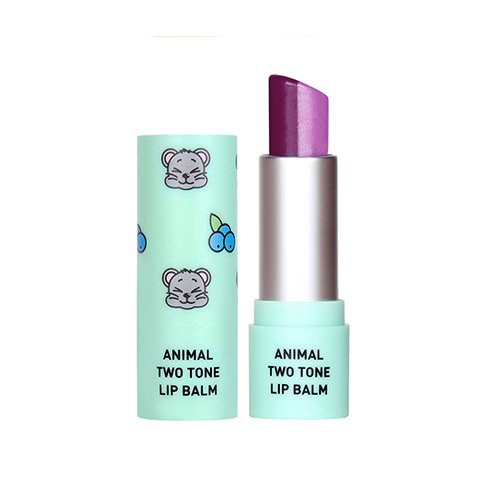 Skin79, Animal Two-Tone Lip Balm balsam do ust w sztyfcie, Blueberry Mouse, 3.8 g Skin79