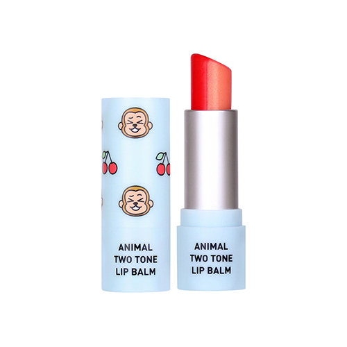 Skin79, Animal Two-Tone Lip Balm, balsam do ust w sztyfcie, Cherry Monkey, 3.8 g Skin79