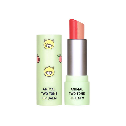 Skin79, Animal Two-Tone Lip Balm, balsam do ust w sztyfcie, Peach Cat, 3.8 g Skin79