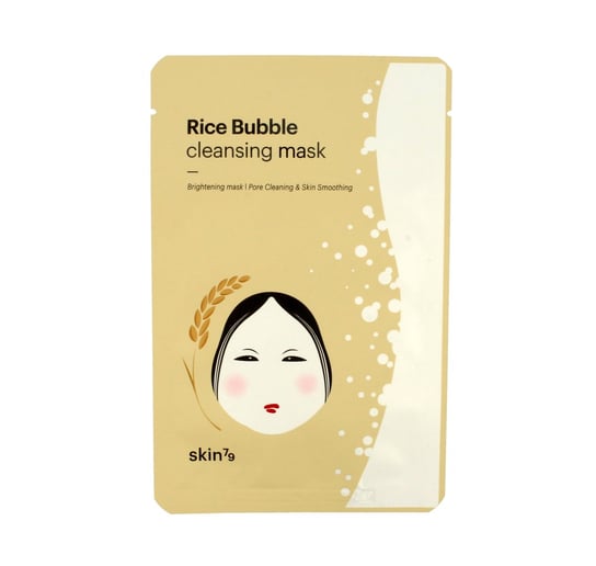 Skin79, Rice Bubble Cleansing Mask, oczyszczająca maseczka ryżowa, 23 g Skin79