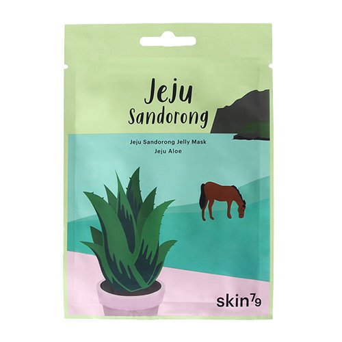 SKIN79 Żelowa łagodząca maska w płacie z aloesem Jeju Sandorong Jelly Mask - Jeju Aloe 33ml Skin79