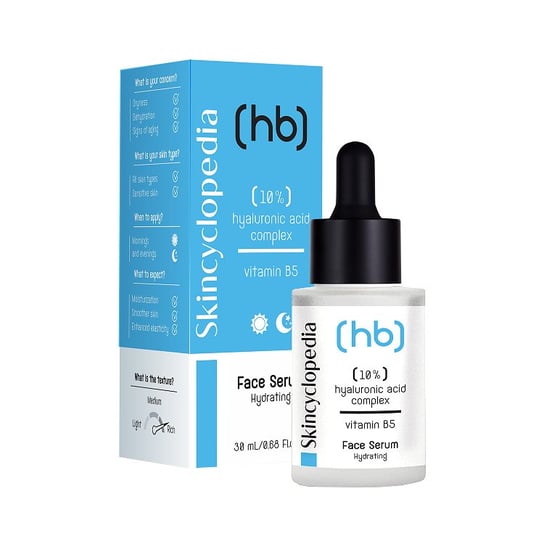 Skincyclopedia, Skoncentrowane Profesjonalne Serum Nawilżające Z 10% Z Kwasem Hialuronowym I Witaminą B5, 30ml Skincyclopedia