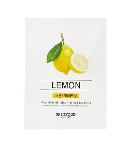 SKINFOOD, Beauty In A Food Mask Sheet Lemon rozświetlająca maseczka do twarzy w płachcie z ekstraktem z cytryny 18ml Skinfood