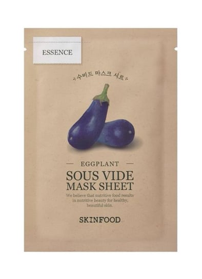 SKINFOOD, Eggplant Sous Vide Mask Sheet wygładzająco-nawilżająca maseczka w płachcie 22g Skinfood