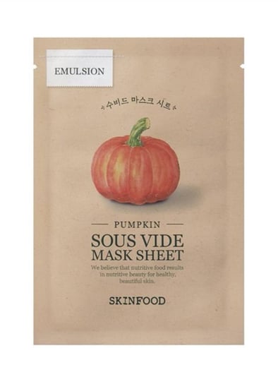 SKINFOOD, Pumpkin Sous Vide Mask Sheet ujędrniająco-wygładzająca maseczka w płachcie 20g Skinfood