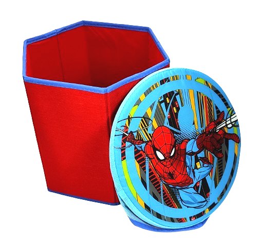 Składana pufa do przechowywania Spider-Man Marvel 28x28x27 cm W&O