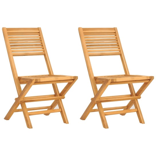 Składane krzesła ogrodowe, 2 szt., 47x62x90 cm, dr vidaXL