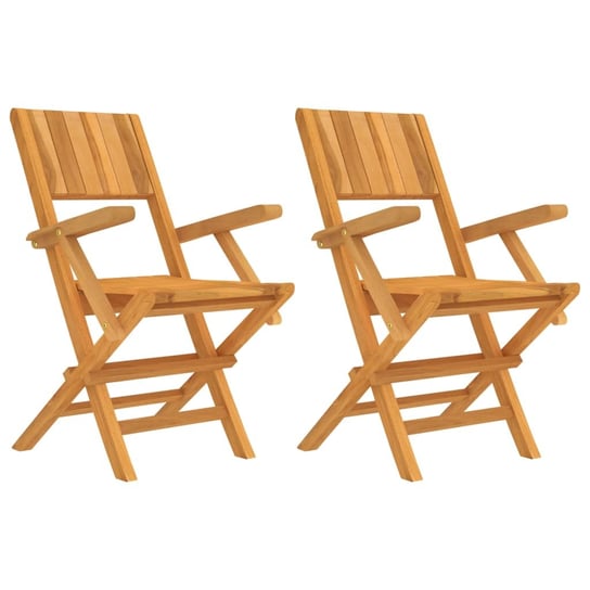 Składane krzesła ogrodowe, 2 szt., 55x61x90 cm, dr vidaXL