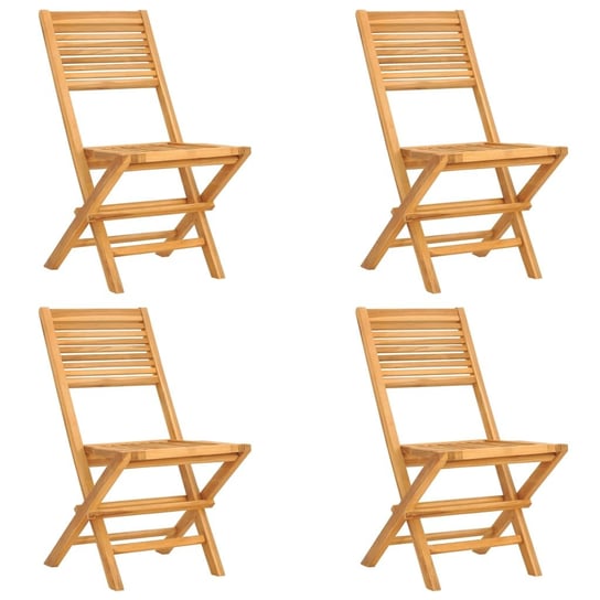 Składane Krzesła Ogrodowe, 4 Szt., 47X62X90 cm, Dr vidaXL
