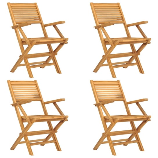 Składane krzesła ogrodowe, 4 szt., 55x62x90 cm, dr vidaXL