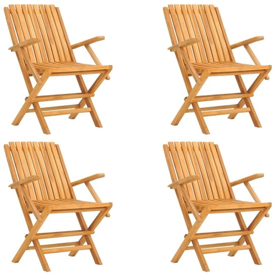 Składane krzesła ogrodowe, 4 szt., 61x67x90 cm, dr vidaXL