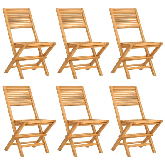 Składane krzesła ogrodowe, 6 szt., 47x62x90 cm, dr vidaXL
