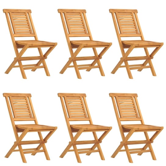 Składane Krzesła Ogrodowe, 6 Szt., 47X63X90 cm, Dr vidaXL