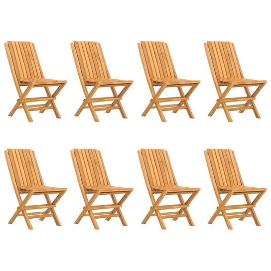 Składane Krzesła Ogrodowe, 8 Szt., 47X47X89 cm, Dr vidaXL