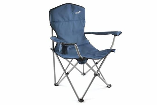 Składane krzesło na camping DIVERO XL -granatowe Divero