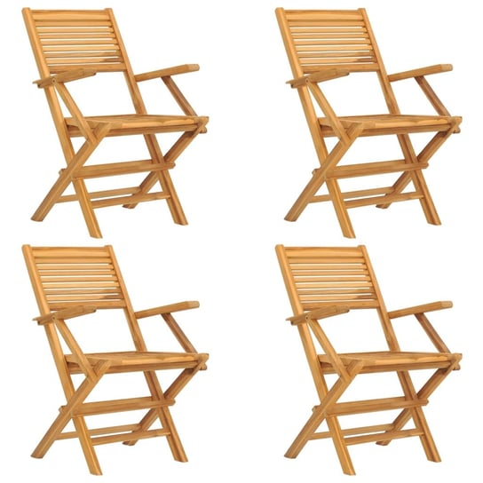 Składane krzesło ogrodowe drewniane, lite tekowe,  / AAALOE Inna marka