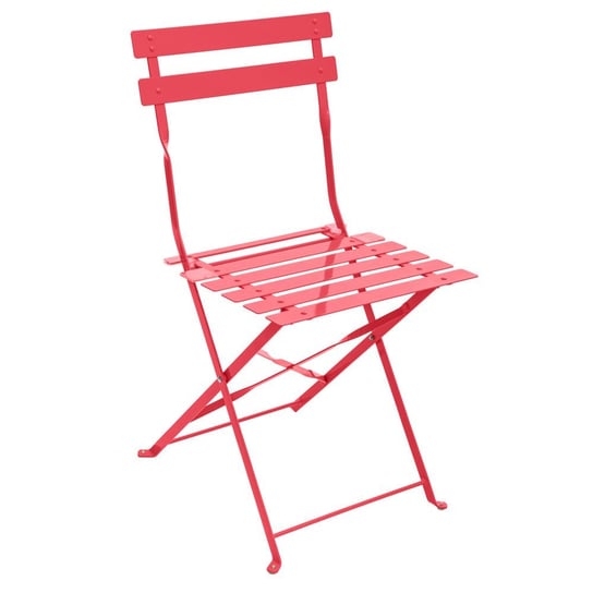 Składane krzesło ogrodowe HESPERIDE, czerwone, 80x42 cm Hesperide