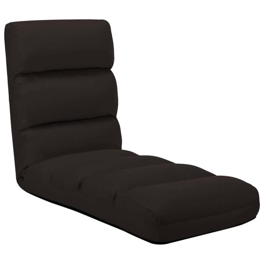 Składane krzesło podłogowe, brązowe, sztuczna skóra vidaXL