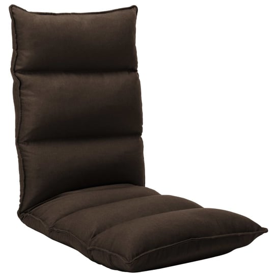 Składane krzesło podłogowe, brązowe, tkanina vidaXL