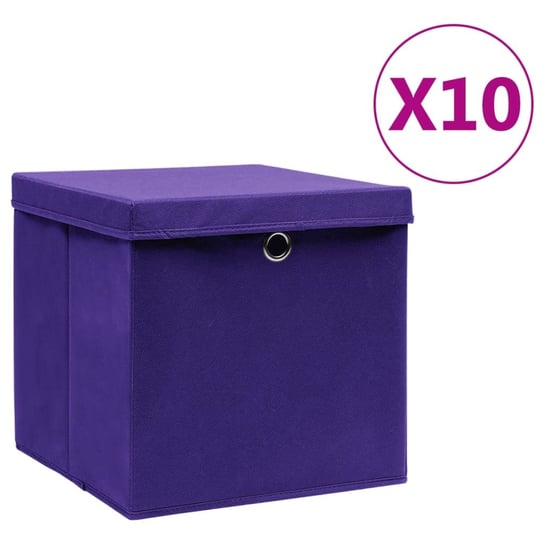 Składane pudełka do przechowywania fioletowe 28x28 / AAALOE Inna marka