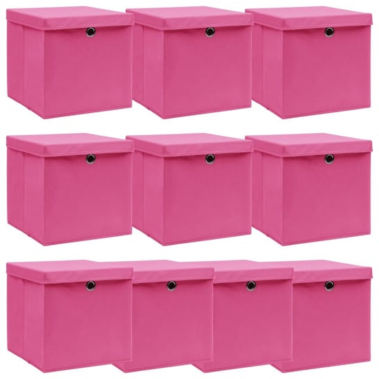Składane pudła do przechowywania - różowe, 32x32x3 / AAALOE Inna marka