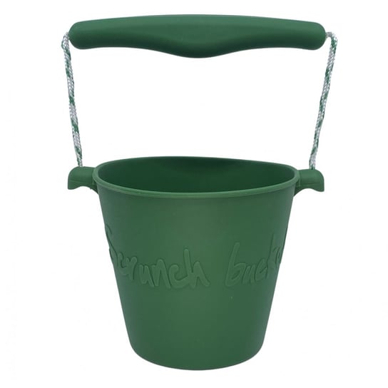 Składane wiaderko do wody i piasku Scrunch Bucket - Ciemny Zielony Scrunch